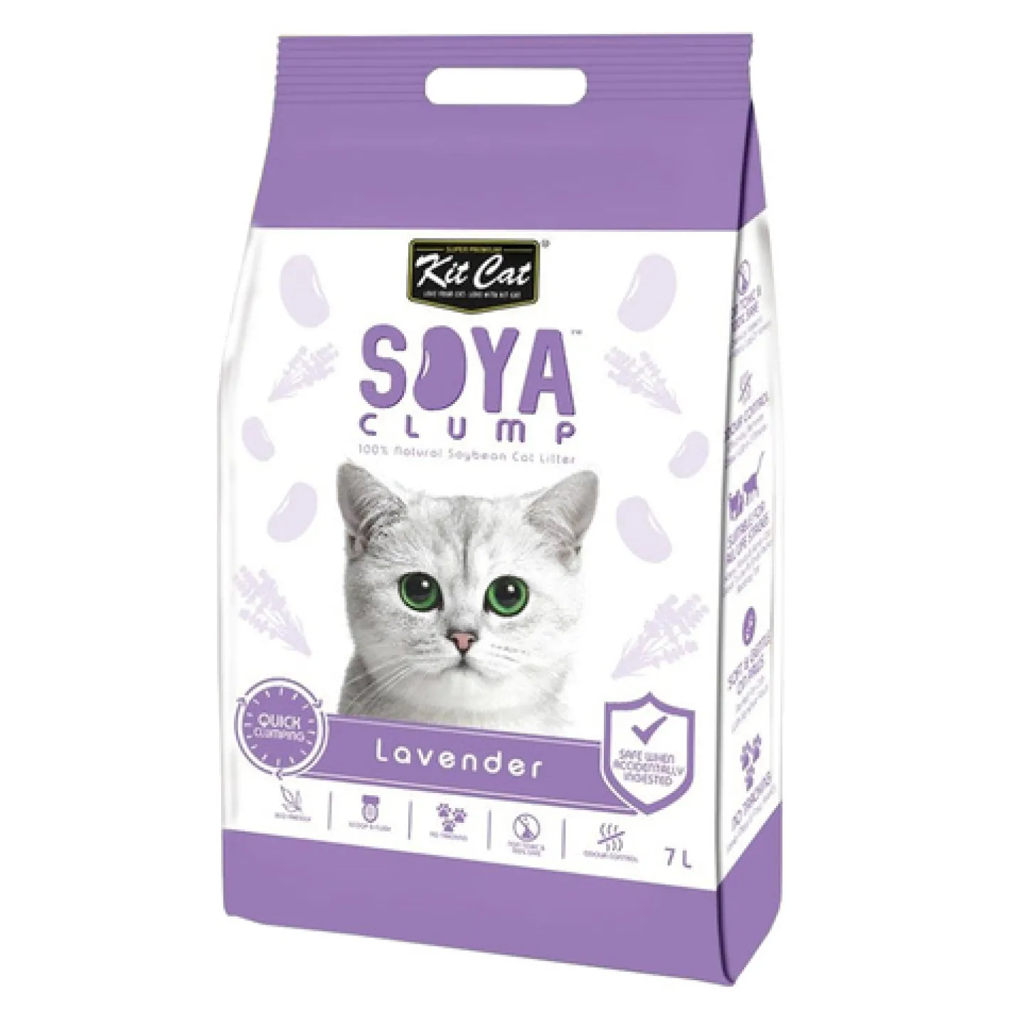Kit Cat Soya Clumping Cat Litter made from Soybean Waste - Lavender 7 Litres Online