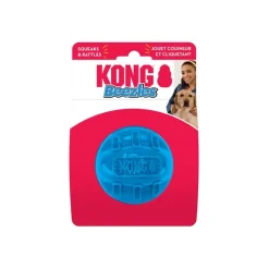 KONG Beezles Squeaker & Rattle Fetch Ball Dog Toy Assorted Colours Clearance