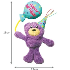 KONG Cat Occasions Birthday Teddy Plush Catnip Cat Toy Hot