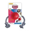 KONG Classic Ball with Rope Non-Toxic Rubber Fetch Dog Toy - Small Outlet