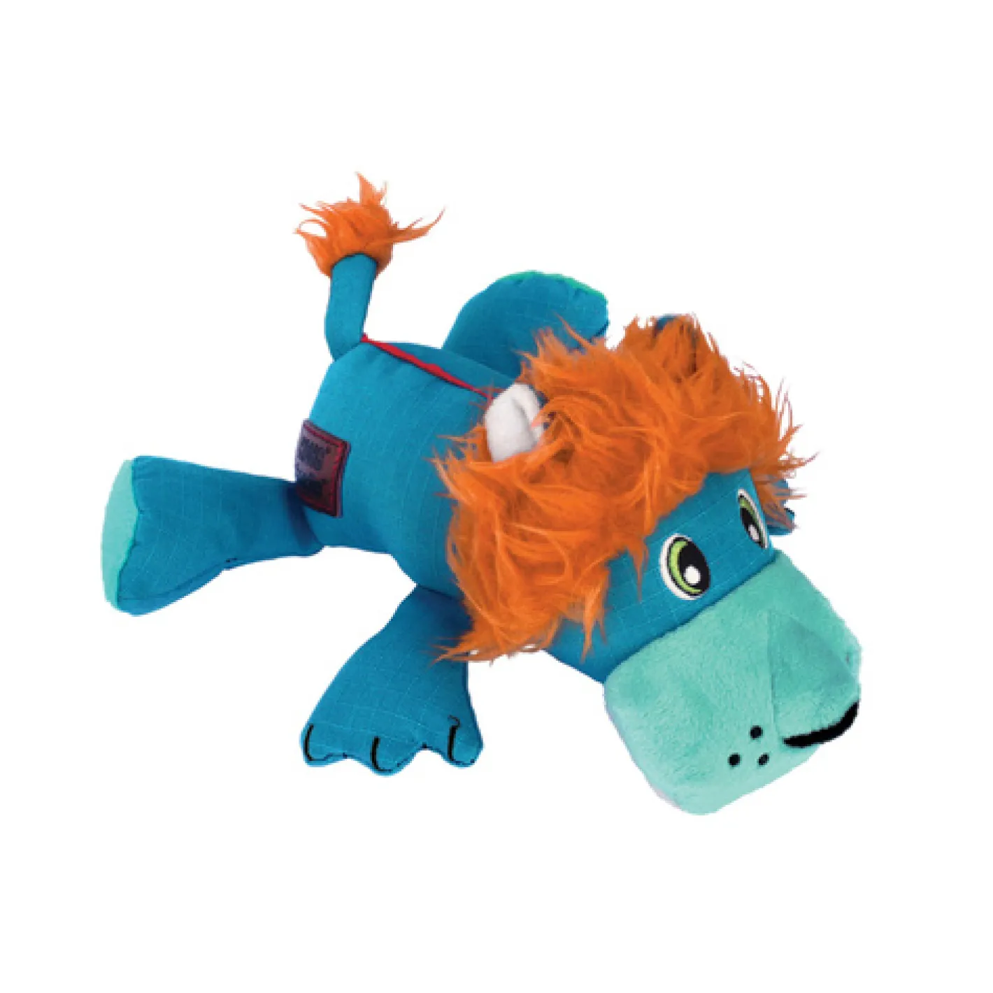 KONG Cozie Ultra Lucky Lion Canvas Squeaker Dog Toy Best