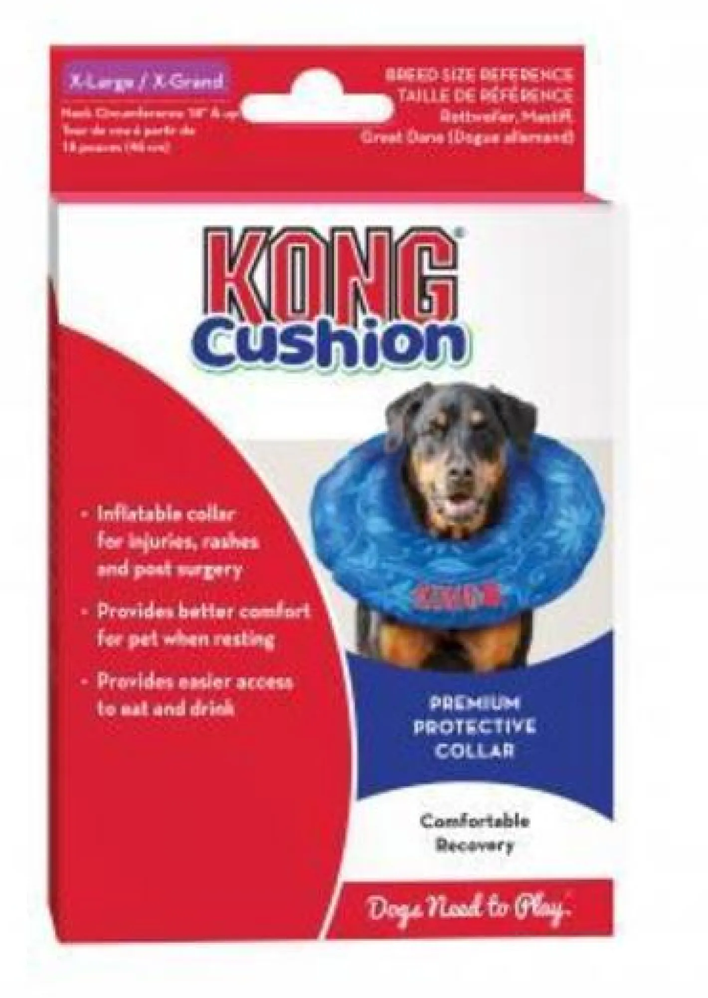 KONG Cushion Collar Post-Surgery or Injury Cone Collar New