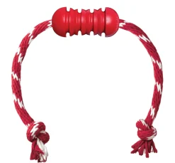 KONG Dental Treat Dispensing Dog Toy with Tug Rope New