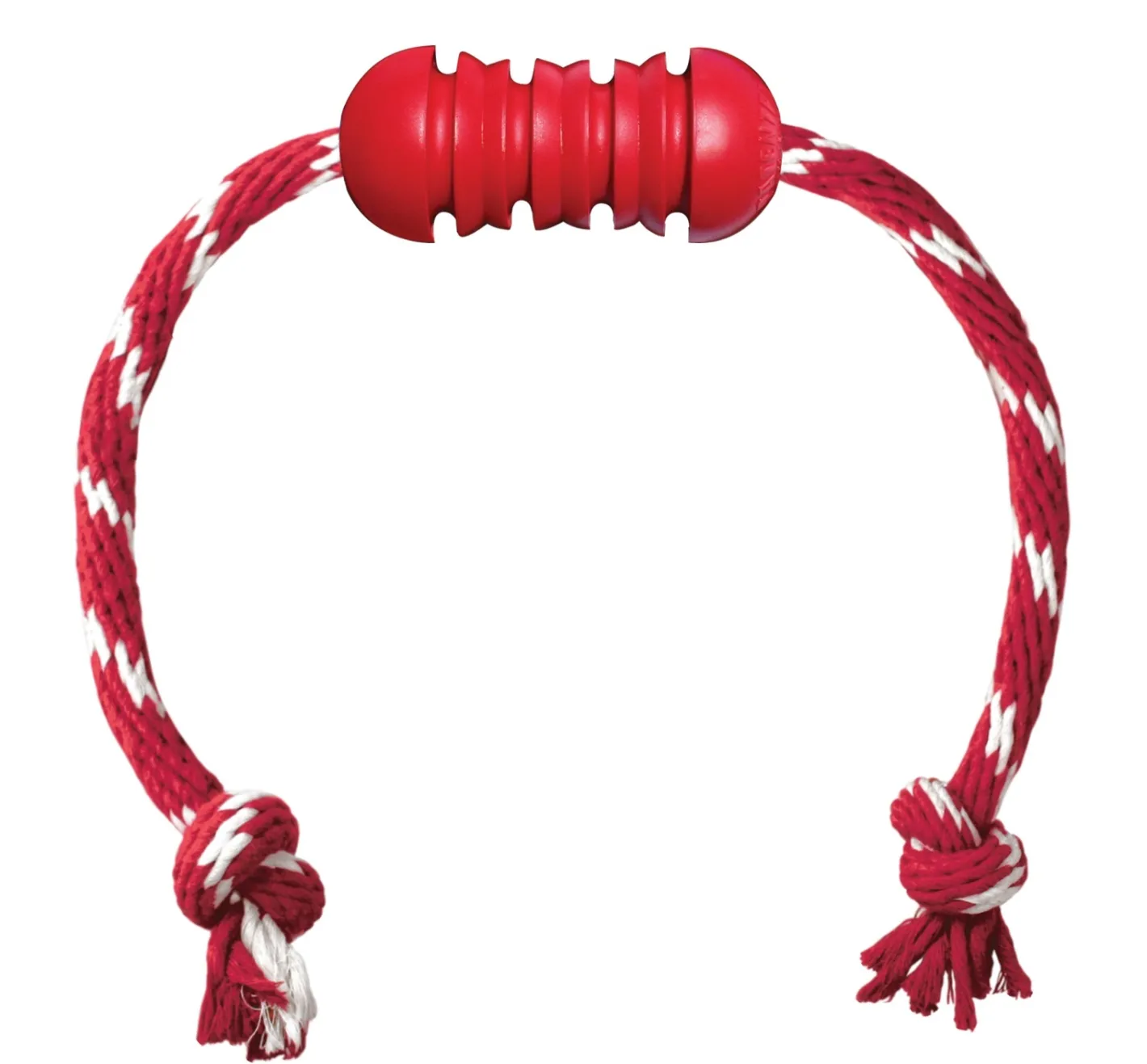 KONG Dental Treat Dispensing Dog Toy with Tug Rope New