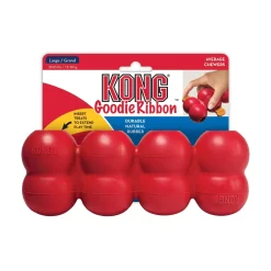 KONG Good Ribbon Treat Hiding and Dispensing Natural Rubber Dog Toy New