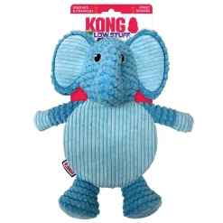 KONG Low Stuff Crackle Tummiez Plush Textured  Squeaker Dog Toy - Elephant New