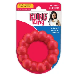 KONG Natural Red Rubber Ring Dog Toy for Healthy Teeth & Gums Hot