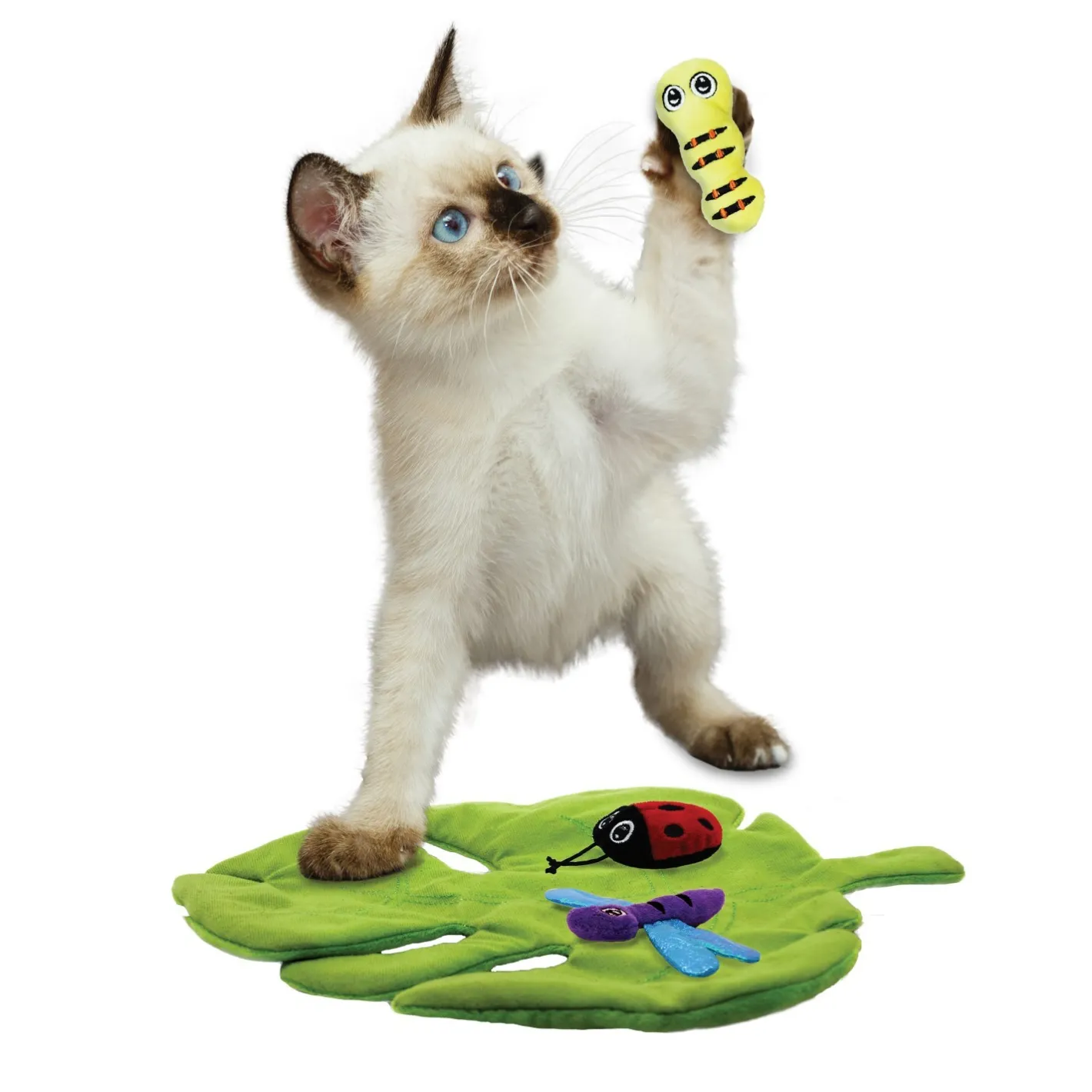 KONG Pull-A-Partz Bugz Interactive Plush Catnip Cat Toy Hot