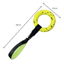 KONG Reflex Bite Defying Floating Dog Toy - Reflex Tug Hot