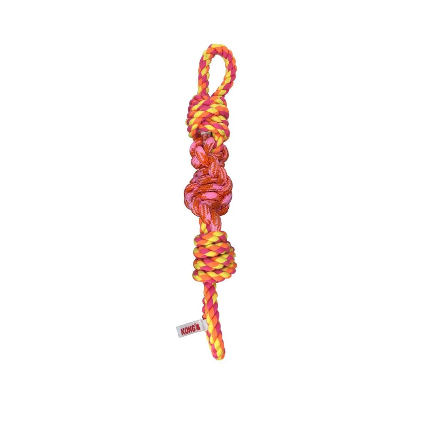 KONG Rope Bunji Tug Dog Toy in Assorted Colours Bulk Pack of 4 Hot