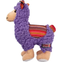 KONG Sherps Plush Multi-textured Squeaker Dog Toy - Llama Online
