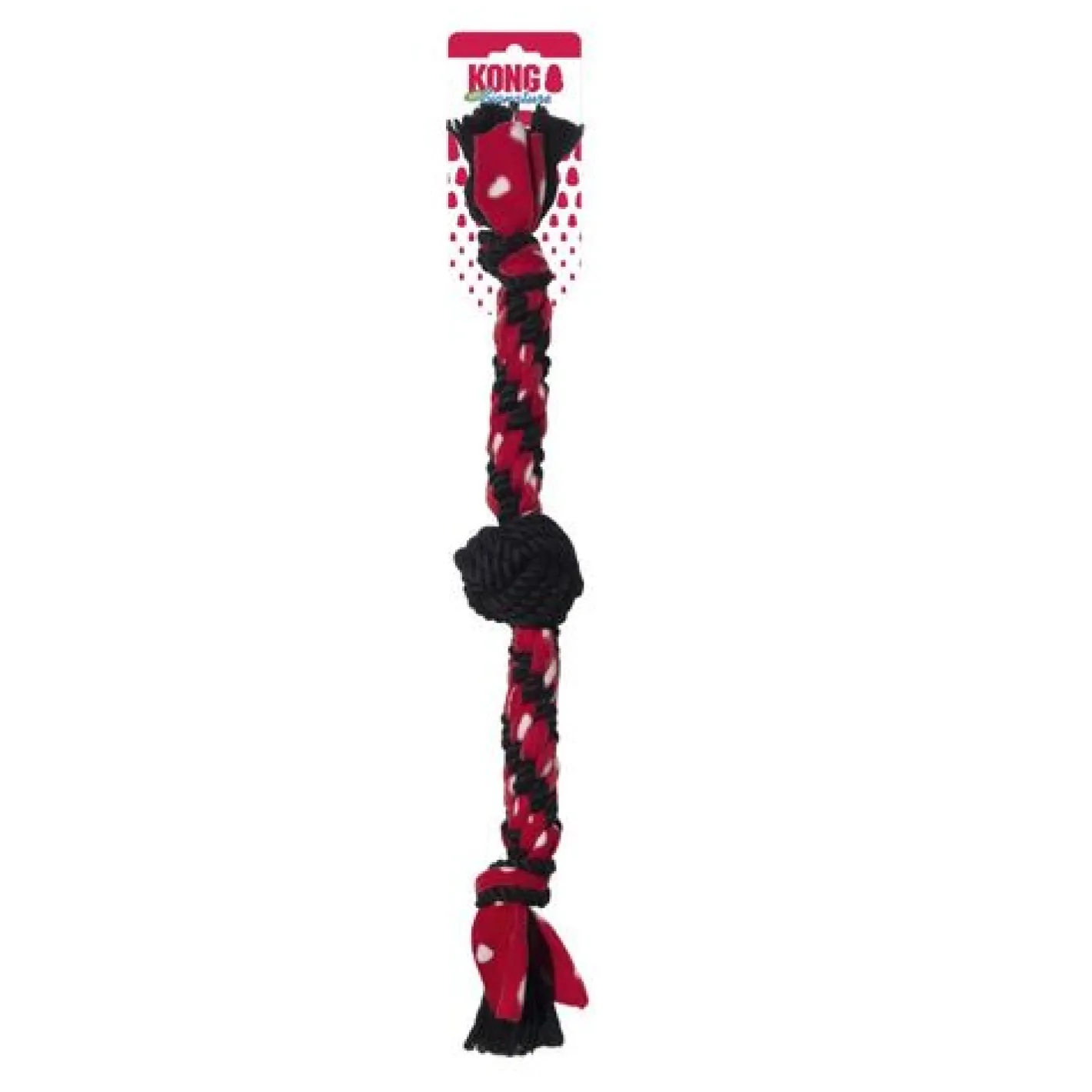 KONG Signature Rope Extra Large Dual Tug with Mega Knot Tug Dog Toy Best