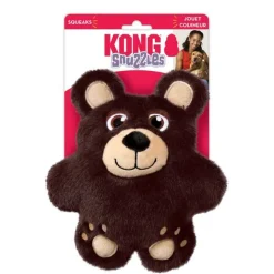 Kong Snuzzles Plush Squeaker Dog Toy - Bear Discount