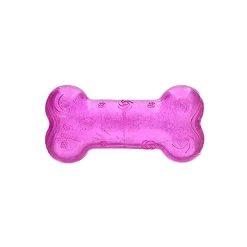 KONG Squeezz Crackle Textured Glitter Bone Dog Toy in Assorted Colours Outlet