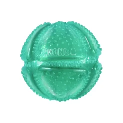 KONG Squeezz Dental Ball Rubber Dog Toy Best