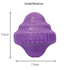 KONG Squeezz Orbitz Spin Top Squeaker Dog Toy - Random Colour - S/M Clearance