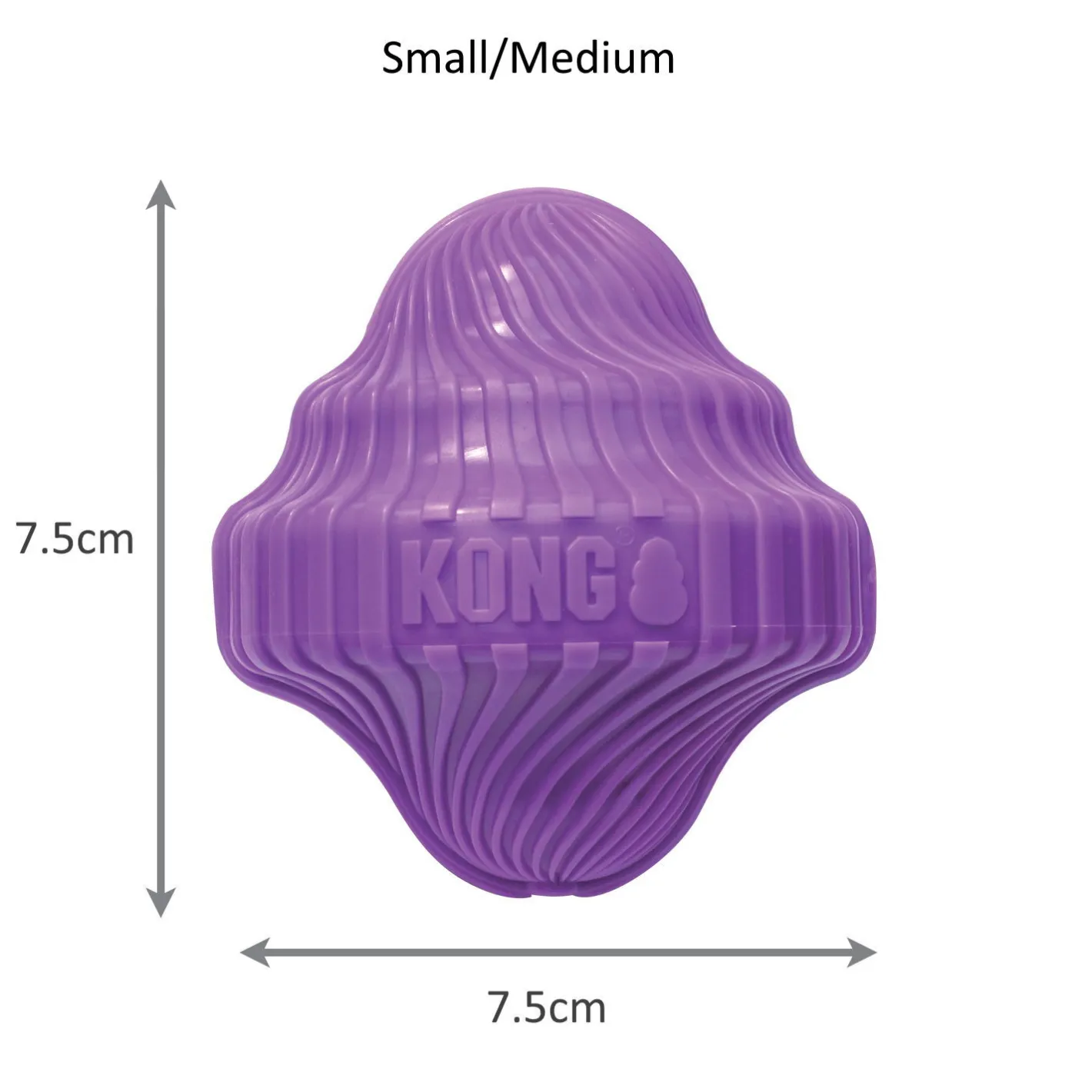 KONG Squeezz Orbitz Spin Top Squeaker Dog Toy - Random Colour - S/M Clearance