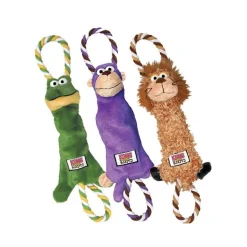 KONG Tugger Knots Tug & Fetch Dog Toy - Medium/Large Frog Sale