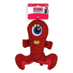 KONG Woozles Plush Squeaker Alien Dog Toy - Red New