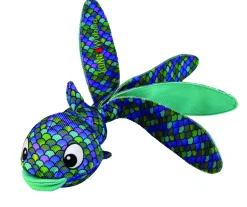 KONG Wubba Finz Fish-Faced Floppy Tailed Squeaker Fetch Dog Toy - Blue Online