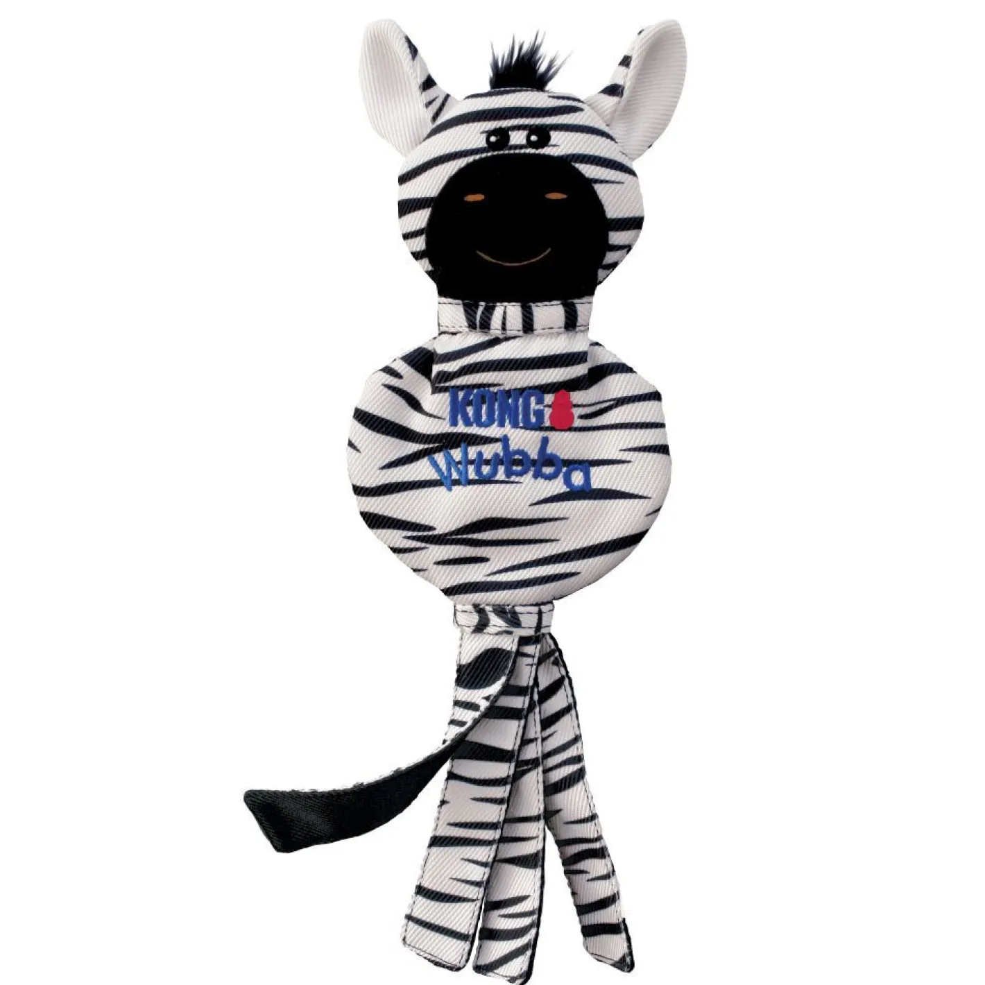 KONG Wubba No Stuff Squeaker Dog Toy - Large Zebra Best