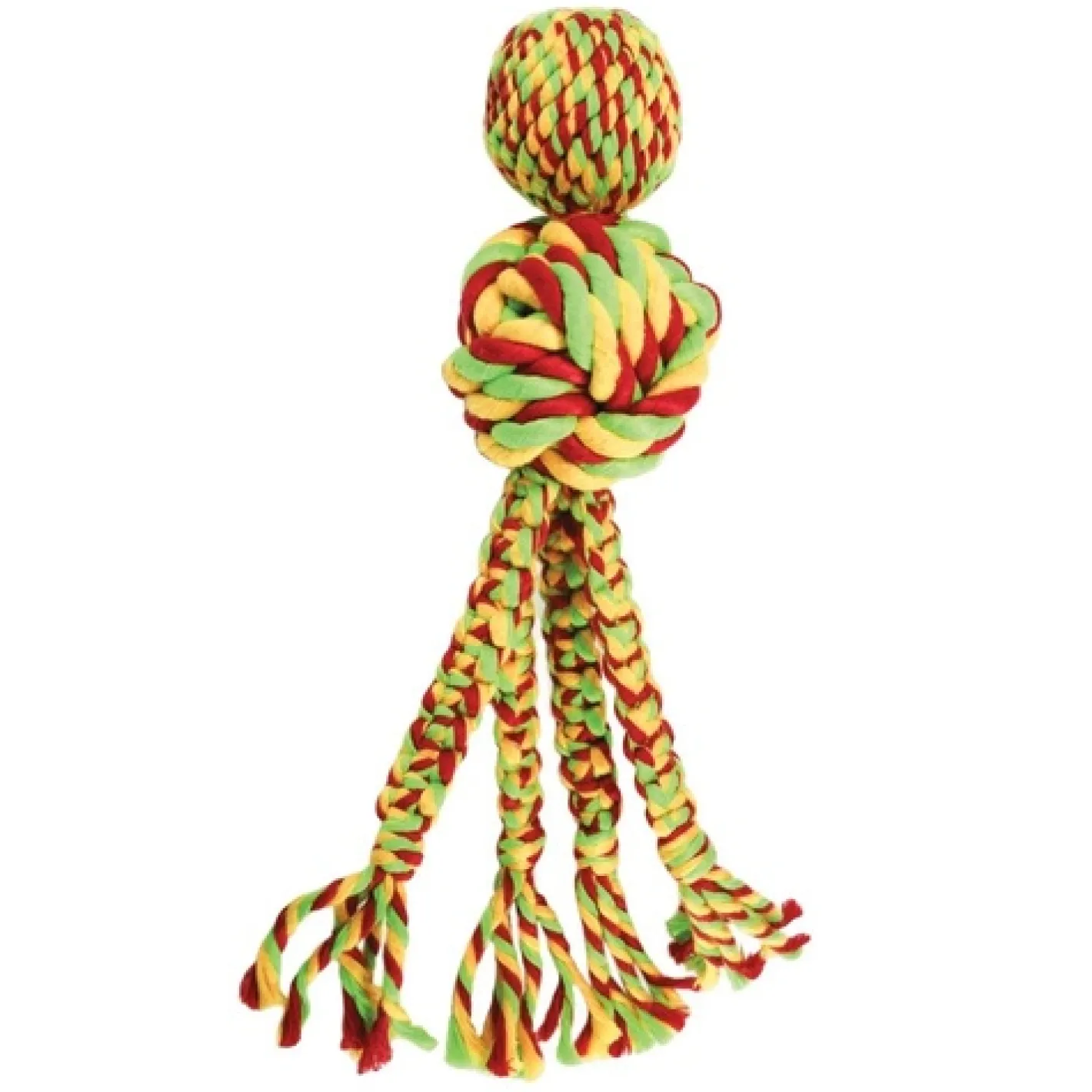 KONG Wubba Weaves Tug Rope Toy for Dogs in Assorted Colours Hot