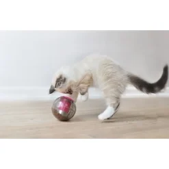 Kruuse Catrine Catmosphere Treat Dispensing Cat Ball Toy in Pink or Black Sale