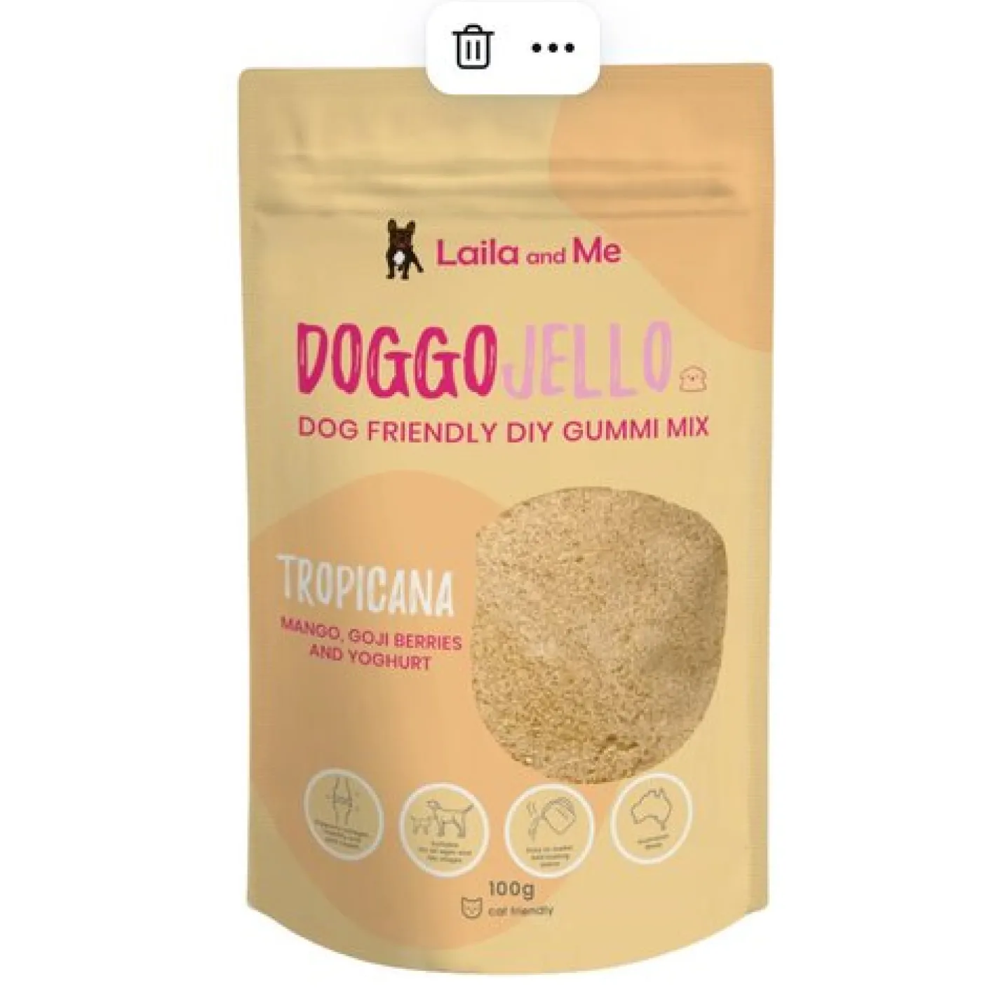 Laila & Me DoggoJello with Blue Spirulina and Raw Goats Milk - Tropicana Discount