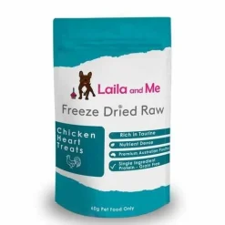 Laila & Me Freeze Dried Australian Chicken Hearts for Cats & Dogs 60g Clearance