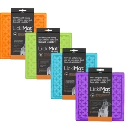 Lickimat Buddy Original Slow Food Anti-Anxiety Licking Mat for Cats & Dogs Best