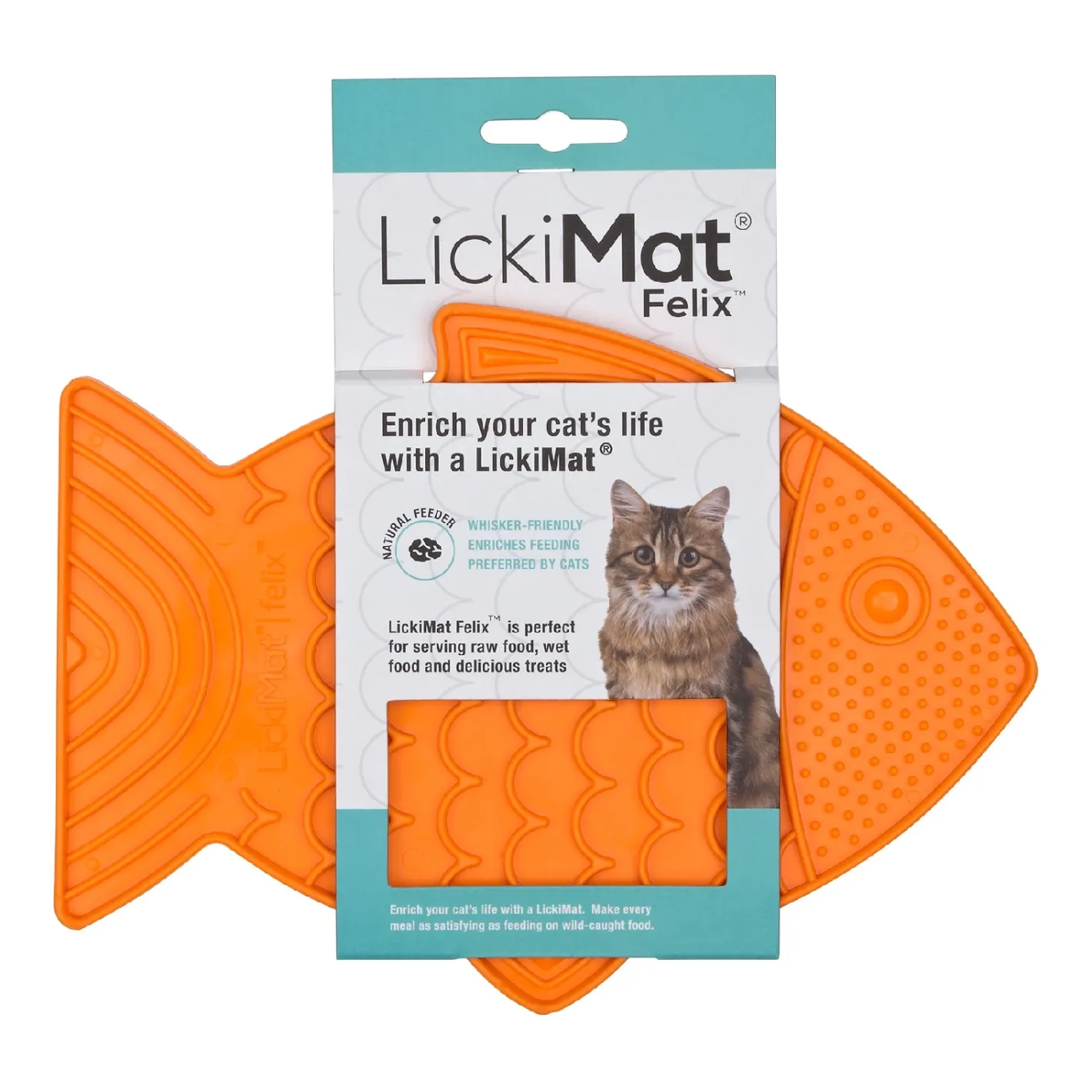 Lickimat Felix Slow Food Bowl Anti-Anxiety Mat for Cats Outlet
