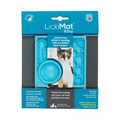Lickimat Kitty Slow Food Bowl Anti-Anxiety Mat for Kittens New