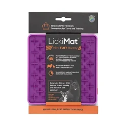 Lickimat Mini Tuff Buddy Slow Food Bowl Anti-Anxiety Mat for Dogs Outlet