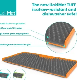 Lickimat Mini Tuff Playdate Slow Food Bowl Anti-Anxiety Mat for Dogs Clearance