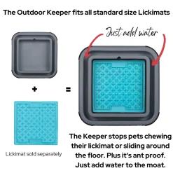 Lickimat Outdoor Keeper Ant-Proof Slow Dog Feeder Pad Holder Clearance