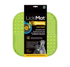 Lickimat Slomo Wet & Dry Double Slow Food Dog Bowl - X-Large Hot