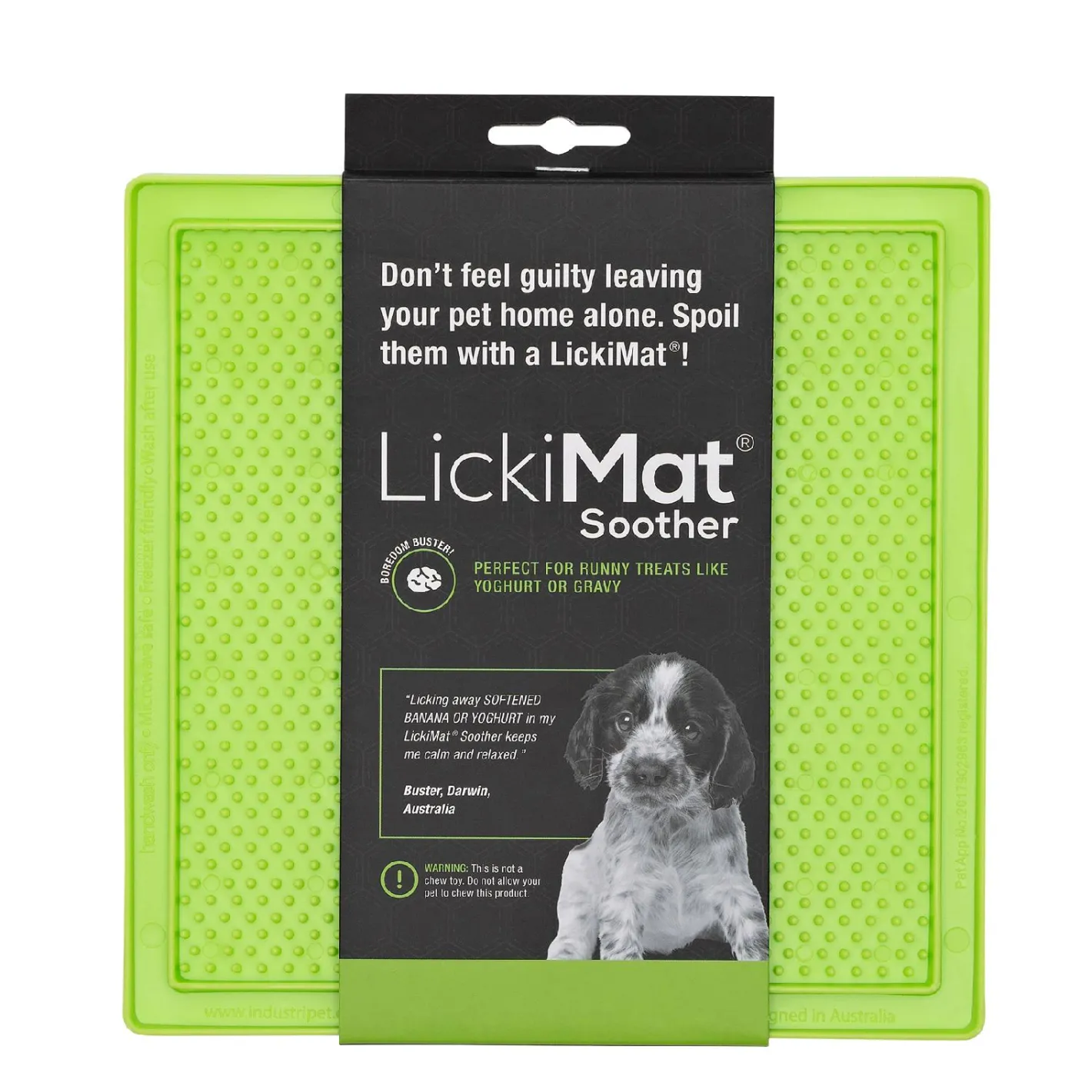 Lickimat Soother Original Slow Food Licking Mat for Cats & Dogs Hot