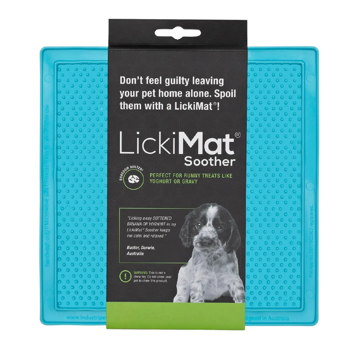 Lickimat Soother Original Slow Food Licking Mat for Cats & Dogs Hot
