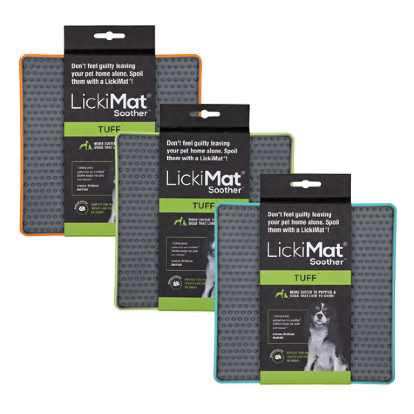 Lickimat Soother Tuff Slow Food Lick Mat Dog Bowl New