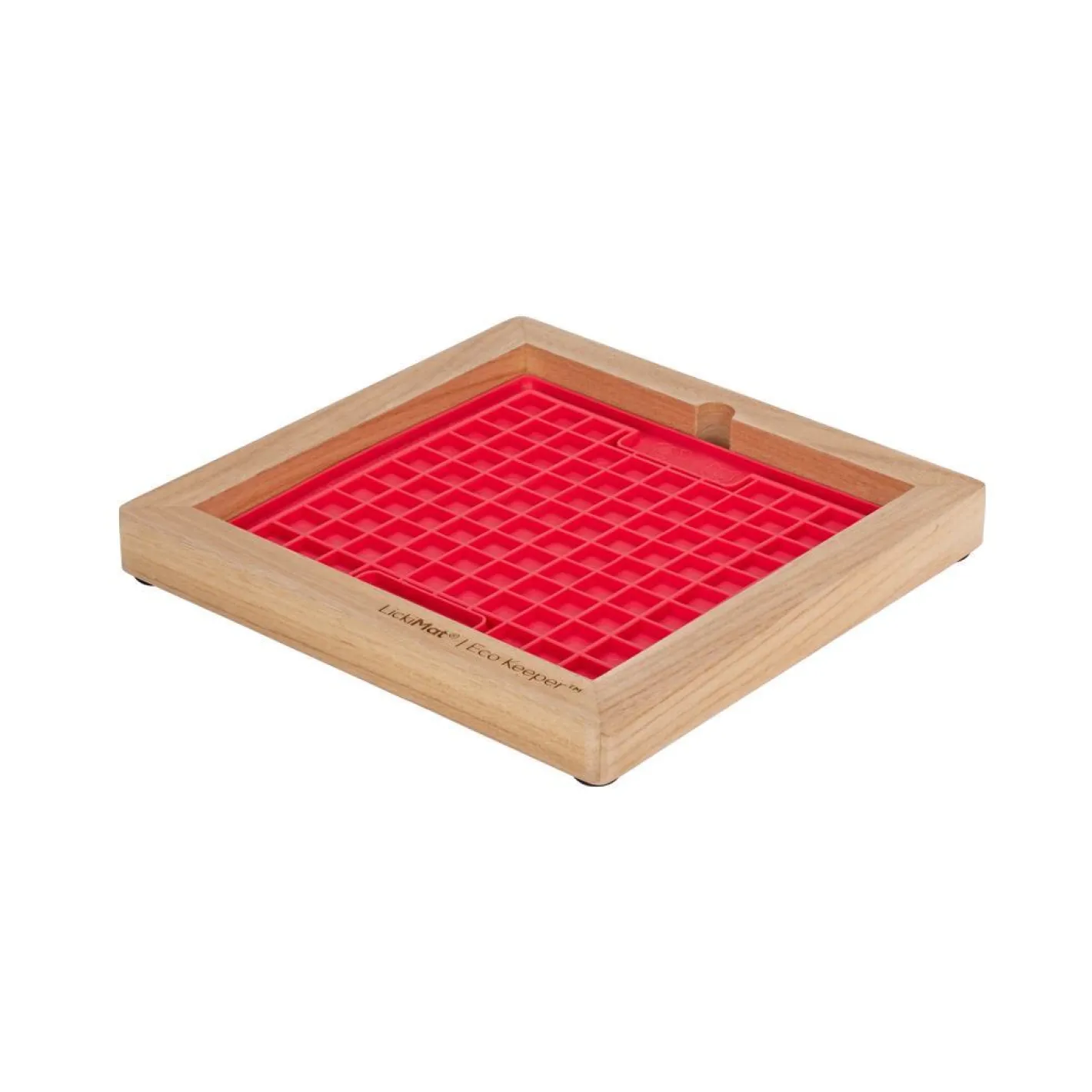 Lickimat Wooden Eco Slow Feeder Keeper - For Classic Sized Lick Mats Clearance