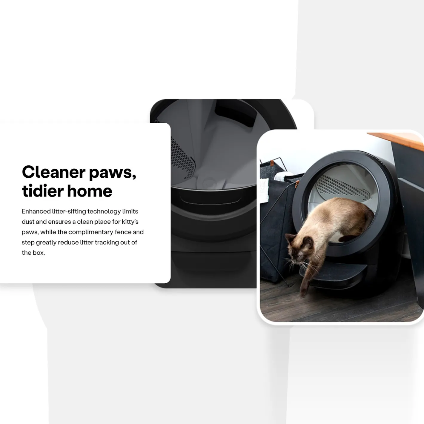 Litter Robot 4 Automatic Cat Litter System in Black or White Best