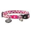 Max & Molly Smart ID Cat Collar - Strawberry Dream Fashion