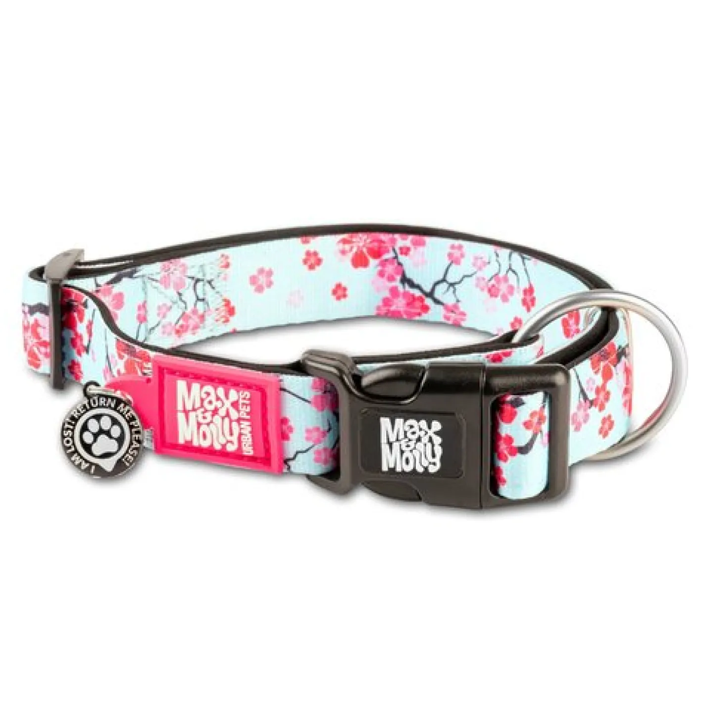 Max & Molly Smart ID Dog Collar - Cherry Bloom Sale