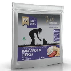 Meals for Mutts Meals for Meows Gluten Free Kangaroo & Turkey Dry Cat Food New