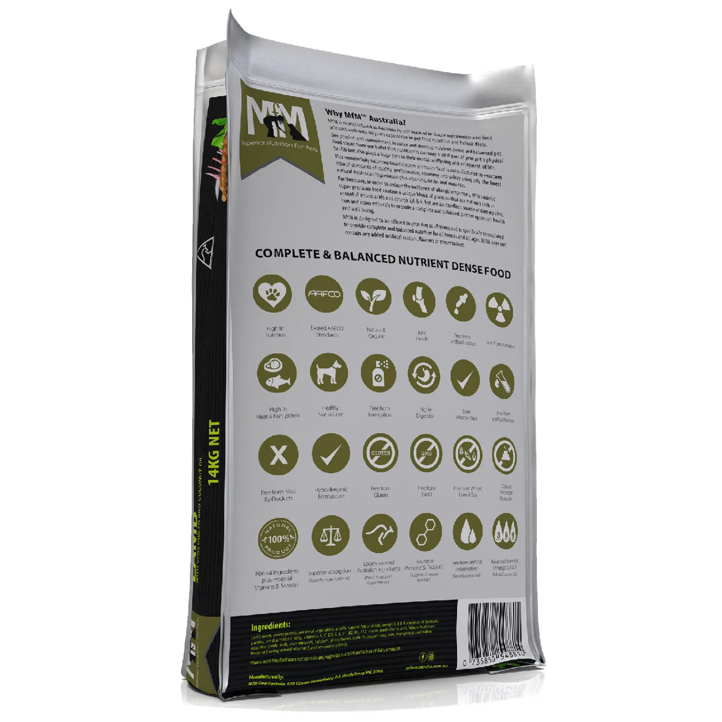Meals for Mutts Single Ingredient Grain Free Dry Dog Food - Lamb 14kg Discount