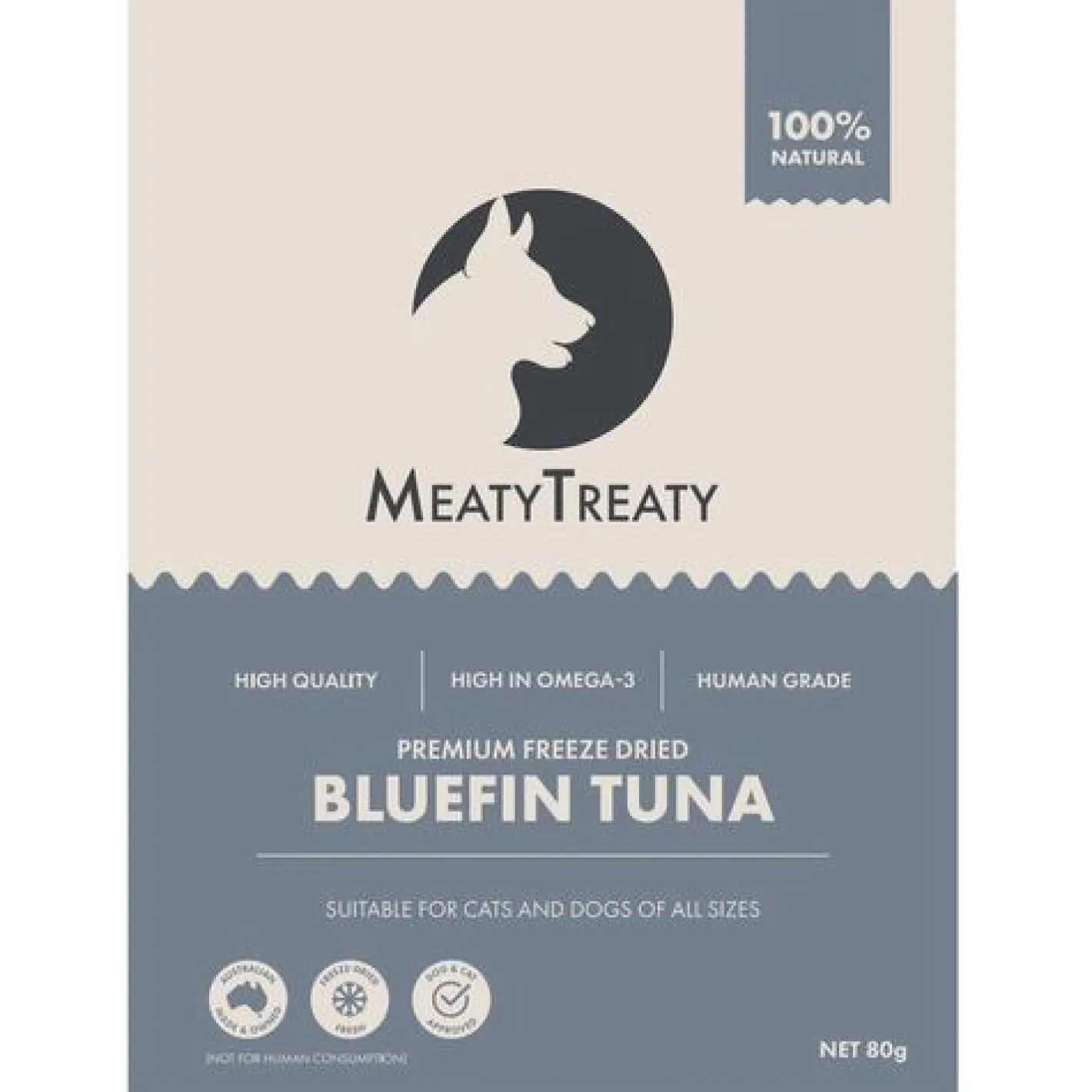 Meaty Treaty Freeze Dried Australian Bluefin Tuna Cat & Dog Treats 80g Sale