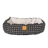 Mog and Bone Mog & Bone 4 Seasons Reversible Dog Bed - Black Metallic Cross Hot