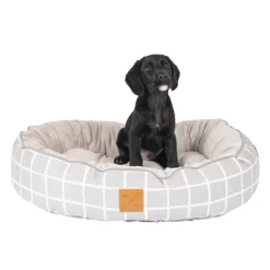 Mog and Bone Mog & Bone 4 Seasons Reversible Dog Bed - Grey Check Hot