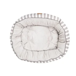 Mog and Bone Mog & Bone 4 Seasons Reversible Dog Bed - Latte Hamptons Stripe Online