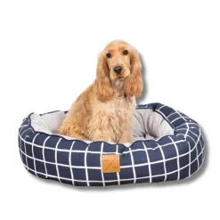 Mog and Bone Mog & Bone 4 Seasons Reversible Dog Bed - Navy Check Sale